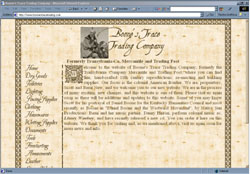 Screenshot of The Boone's Trace Trading Company Website