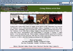 Screenshot of Martin's Station's Web Site