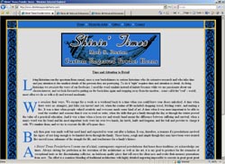 Screenshot of Shinin' Times Powder Horns' Web Site