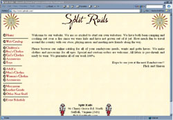 Screenshot of Split Rails Web Site