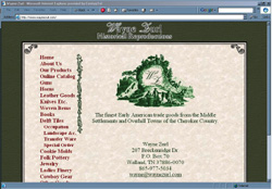 Screenshot of Wayne Zurl's Web Site