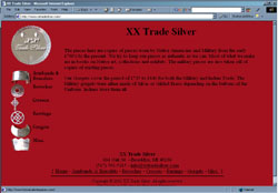 Screenshot of XX Trade Silver's Web Site